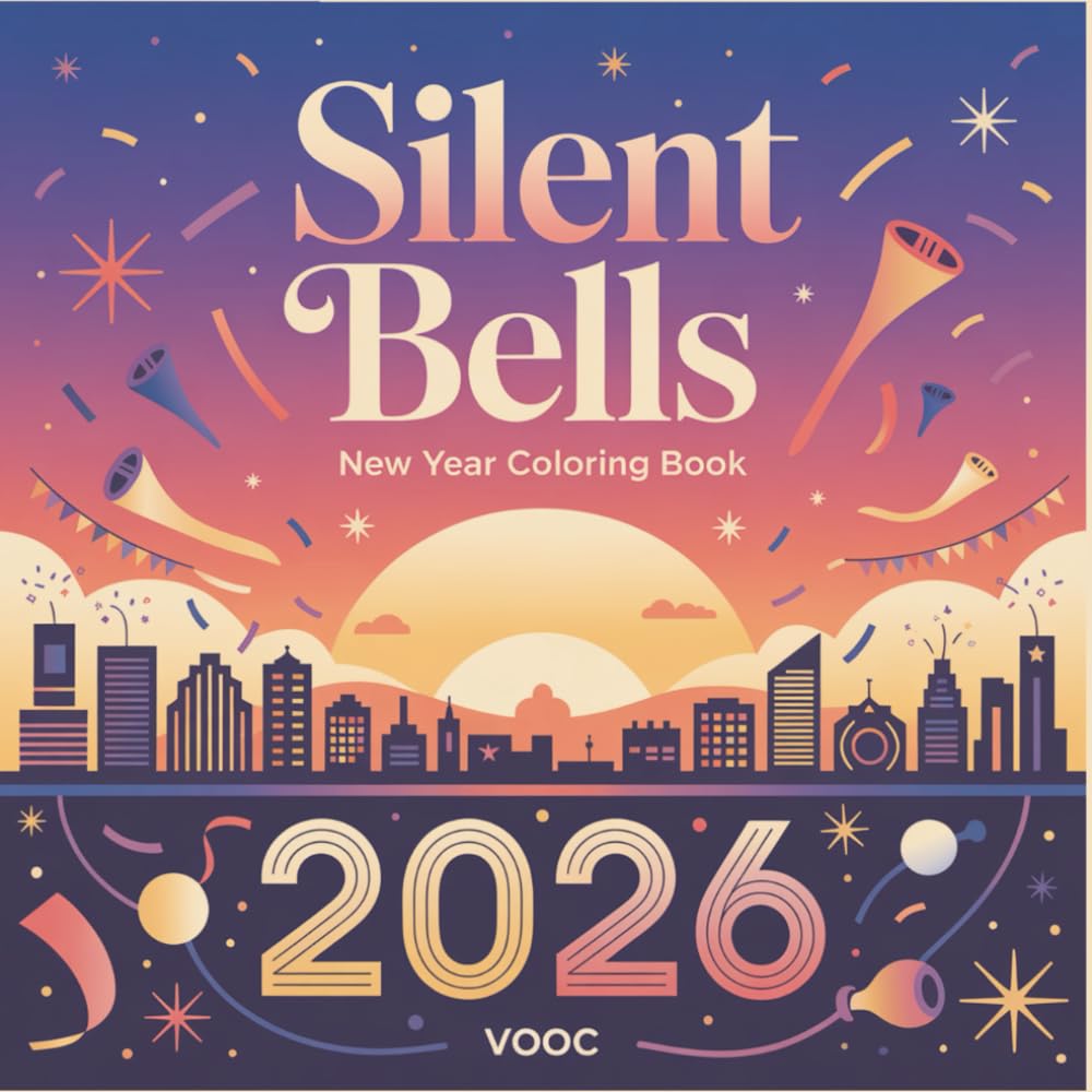 Silent Bells: New Year Coloring Book Large Print for Adults Featuring Asian Cultural Celebrations, Decorative Typography, and Festive Symbols for ... (Lunar Traditions Coloring Collection)
