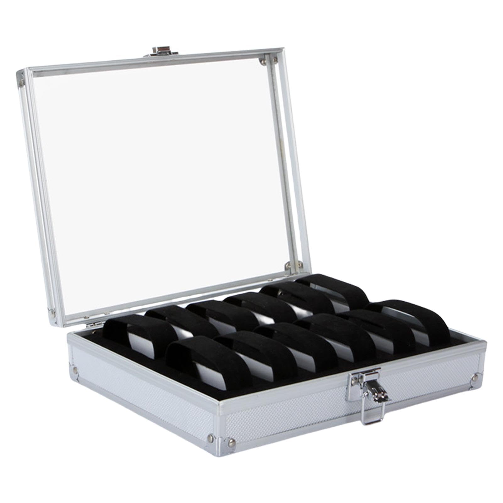 Boîte de rangement pour montres de haute qualité en alliage d'aluminium rigide
