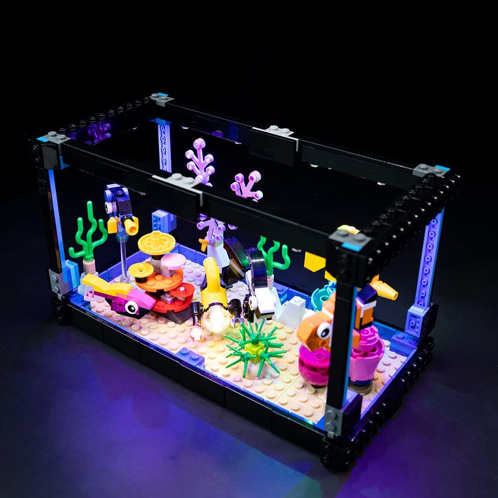 Kyglaring LED Light Kit Compatible with Lego Set 31122, Lighting Accessories Compatible with Creator Fish Tank, Lights Only (Model Not Included), Classic Version