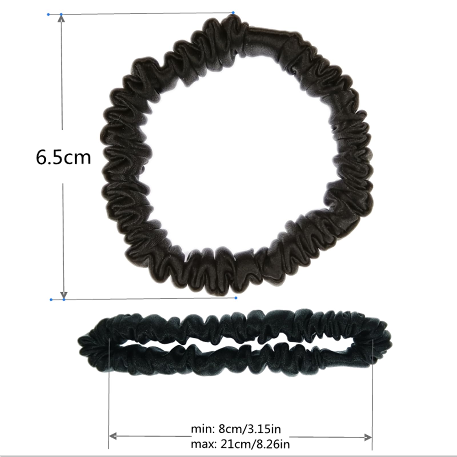 ZHIYE 3 Pcs Silk Hair Scrunchies - Image 3