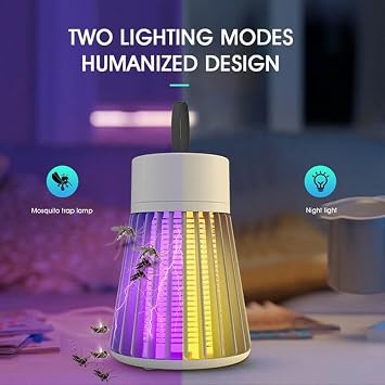 Electric Bug Zapper, UV Light Mosquito Killer Lamp Insect Fly Killer Insect Bug Catcher, Mosquito Zappers Killer Indoor Outdoor, Fly Zapper Flies Tra for Home, Garden, Backyard, Camping