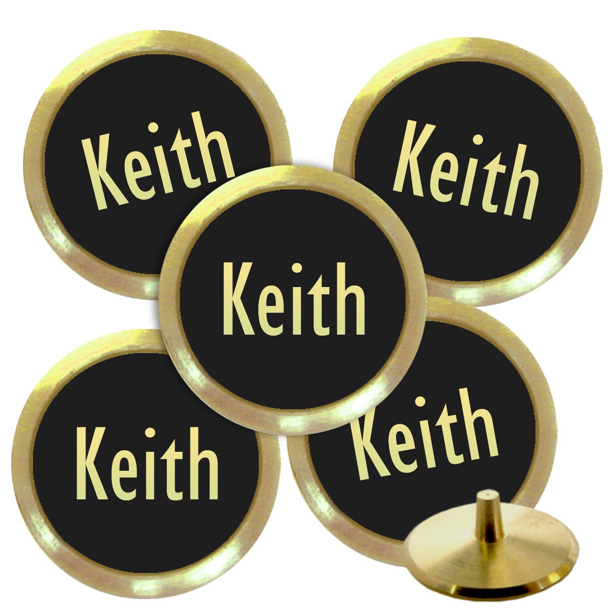 Best Impressions Personalised Solid Brass Golf Ball Markers (Keith) โ image 1