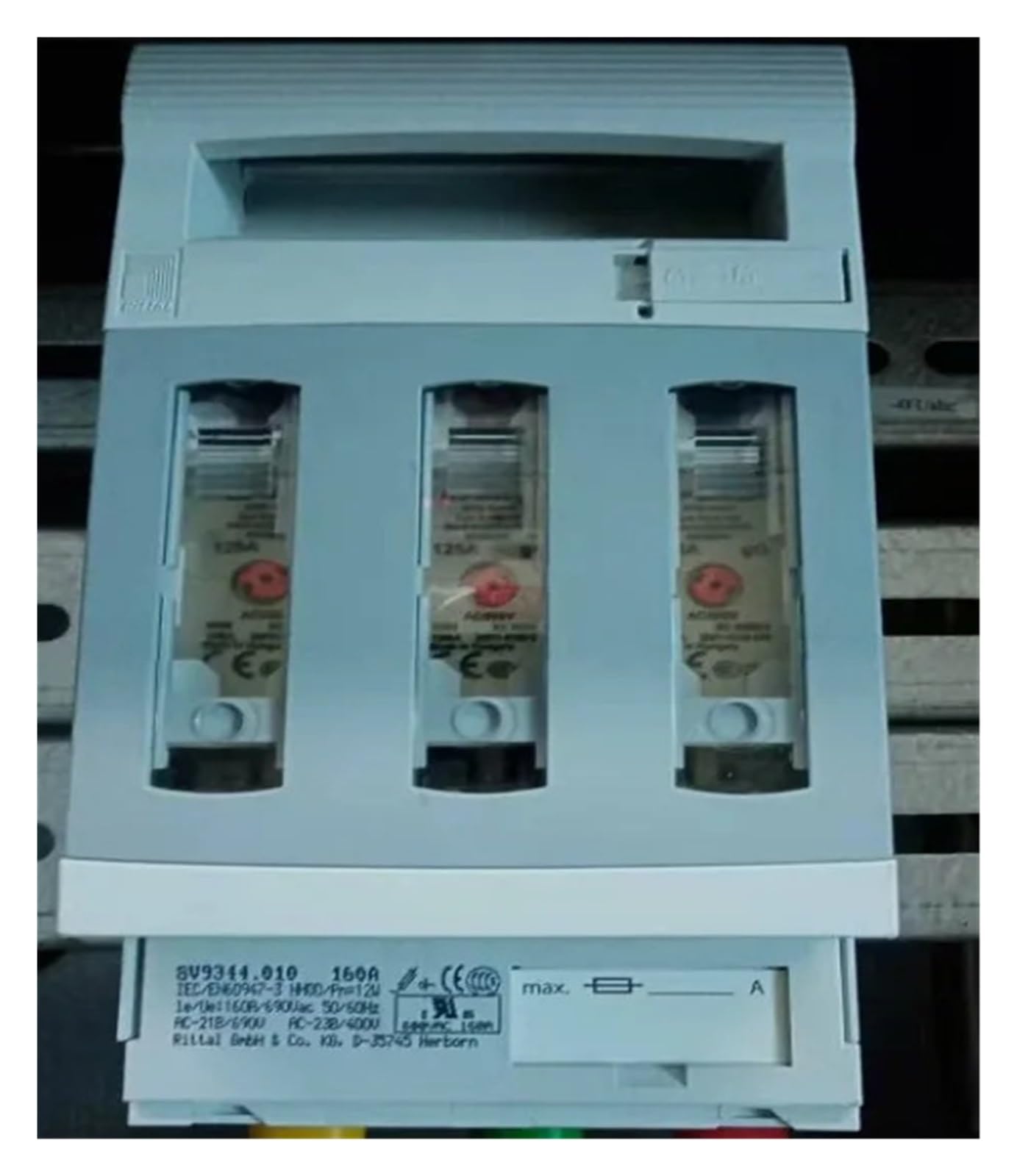KSZHZYMGX Fuse base Fuse disconnector 8V9344.010 160A NH00 (fixed installation) 8V9343.010 160A NH00 (Busbar installation)
