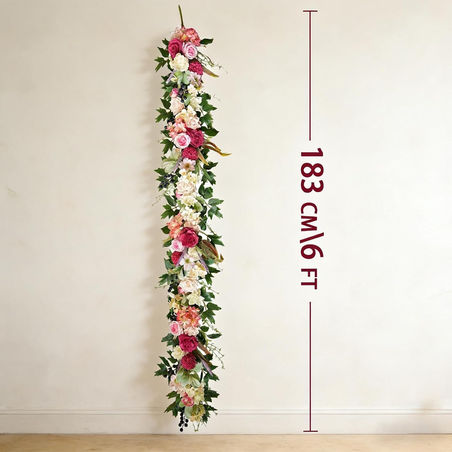 Spring Rose Dahlia Flower Garland
