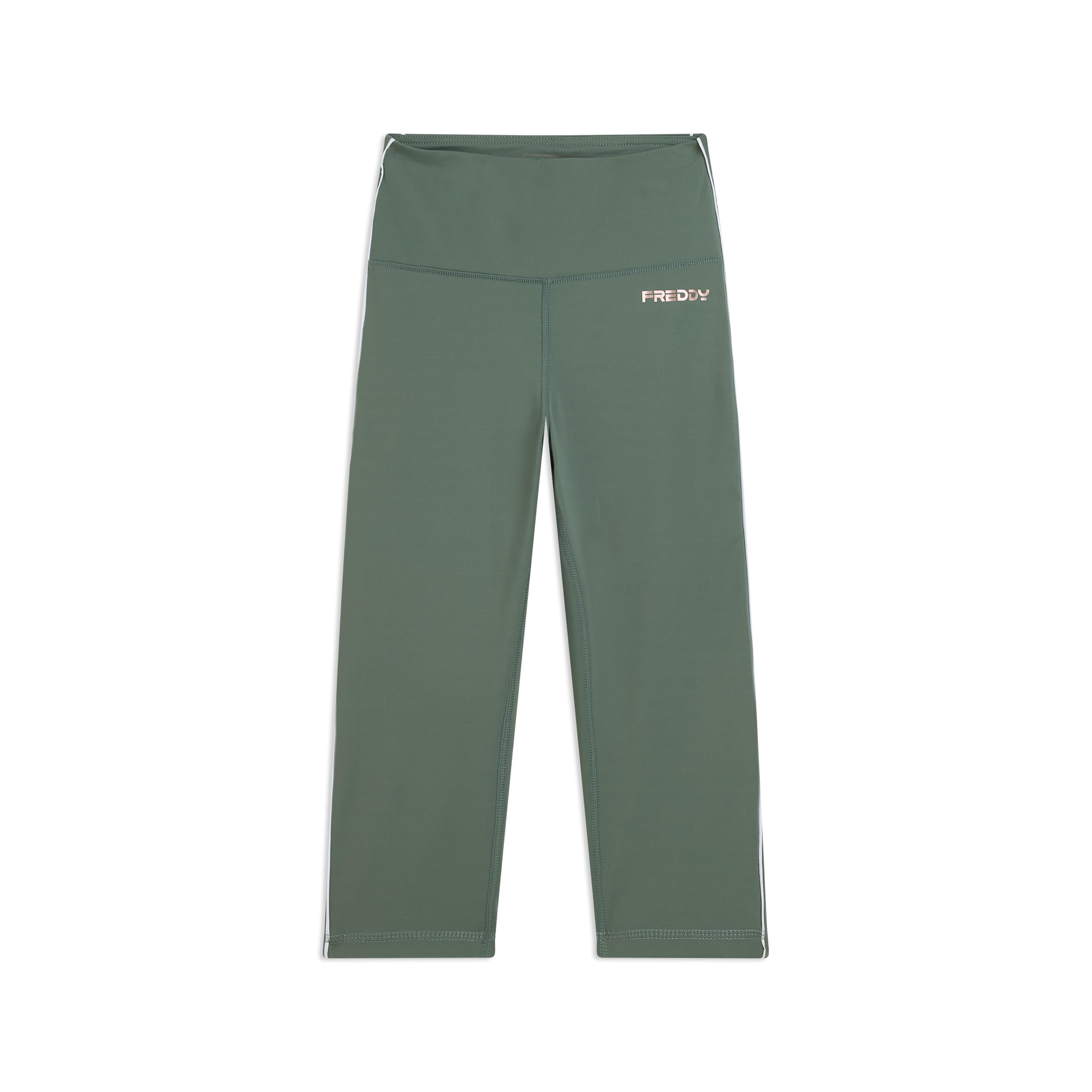 FREDDY - Leggings Sport Corsaro Vita Super Alta E Profili A Contrasto, 73% Poliammide 27% Elastan