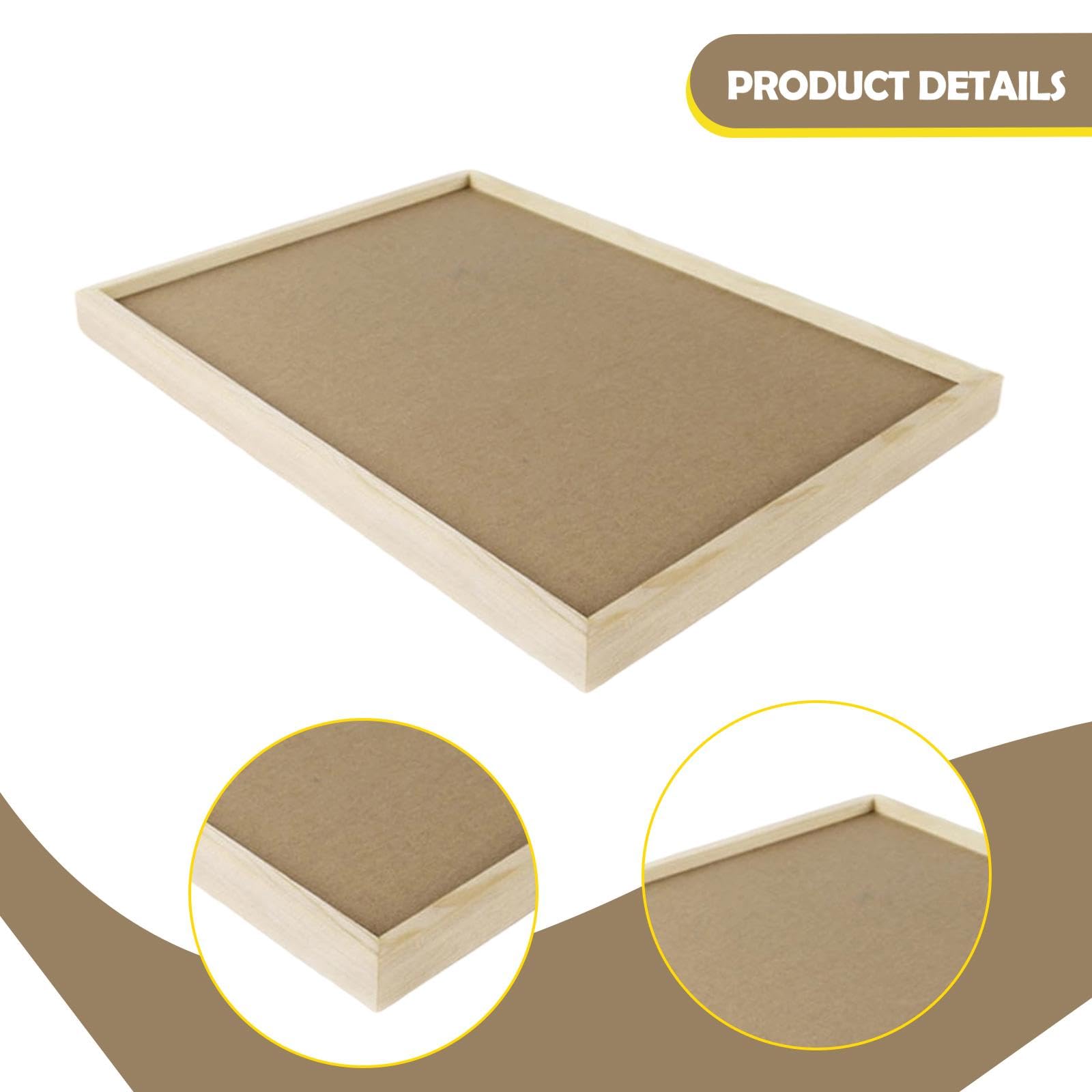 Base per Diorama in Legno di faggio, Piattaforma per modellismo, assemblaggio per progetti espositivi, Forniture per Miniature, Vassoio per Tavolo da, 21 Cmx29.7 Cm