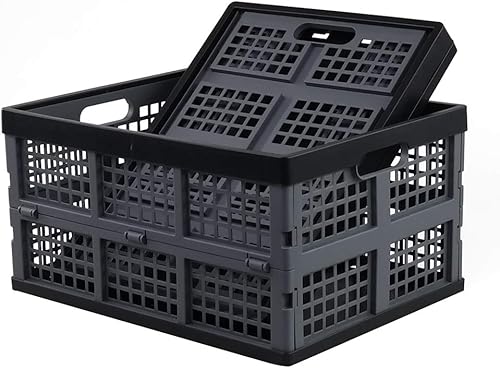 Miniatura 4 de Cajón plano plegable, cajas de almacenamiento plegables de plástico, juego de 3