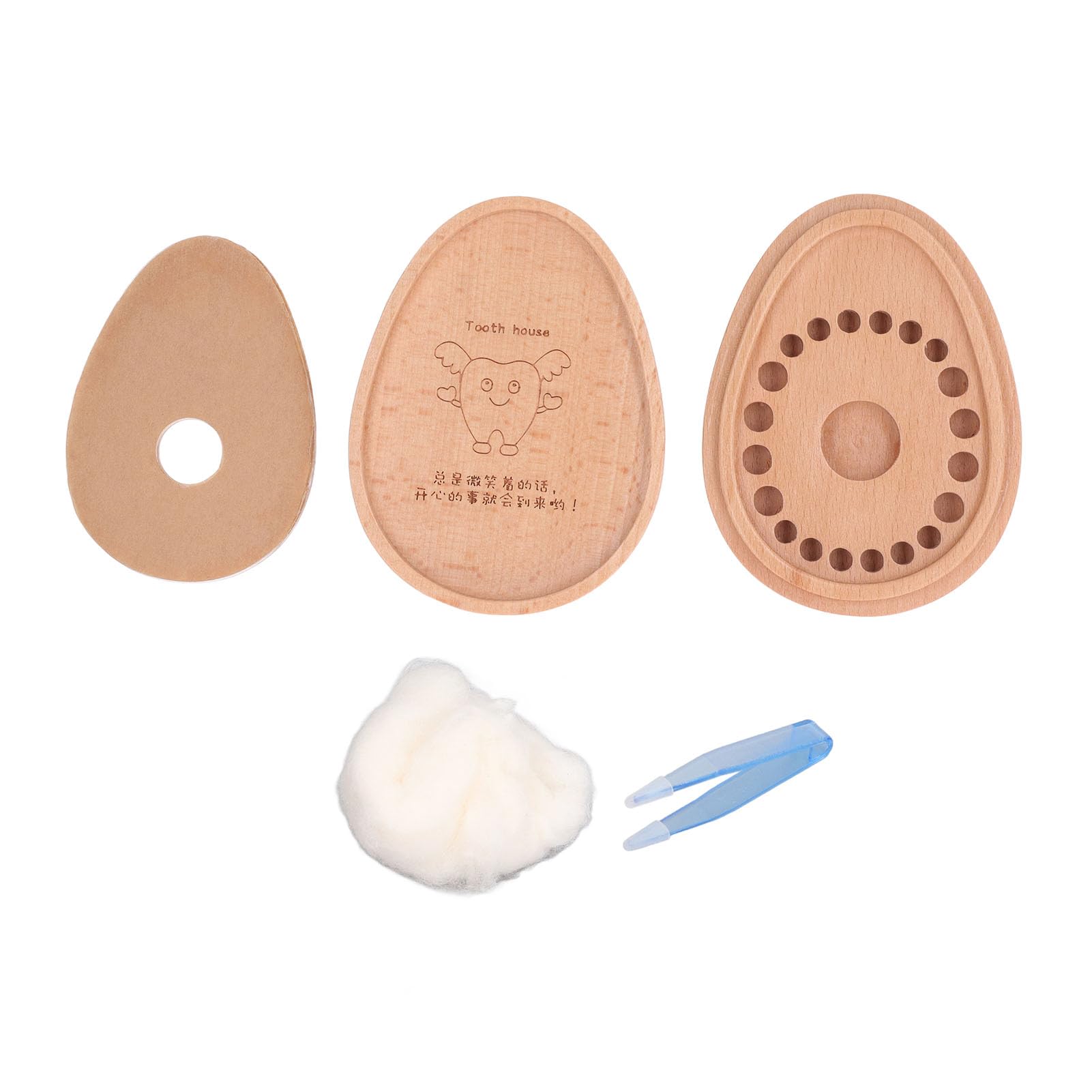 Boîte à dents pour bébé en bambou, le cadeau de naissance idéal pour enfant - 8