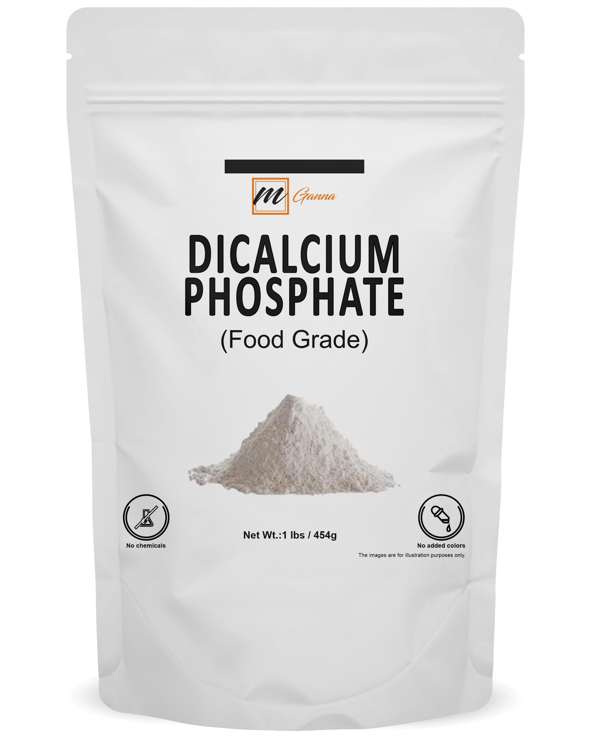 100% Dibasic Calcium Phosphate for Food and Cosmetics 454 g / 1 lbs