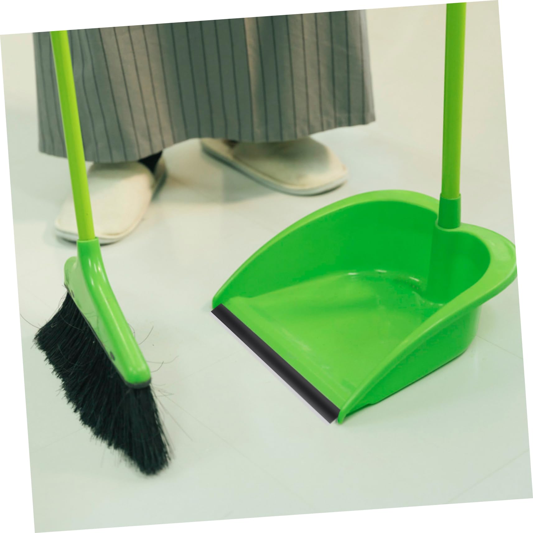 POPETPOP 4 Tiras de Goma Negras para Recogedor de Basura, Repuesto Resistente Que No Se Deforma ni Envejece, Adecuado para Pala de Escoba y Recogedor Doméstico