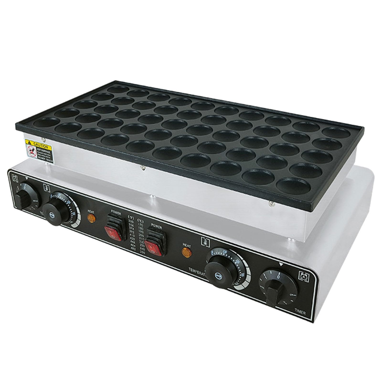 Mini Dutch Pancake Maker, 25/50pcs Machine à Gaufres Antiadhésive Électrique, Machine à Crêpes Antiadhésive, pour Le Restaurant de Cuisine à Domicile 50Holes1700W