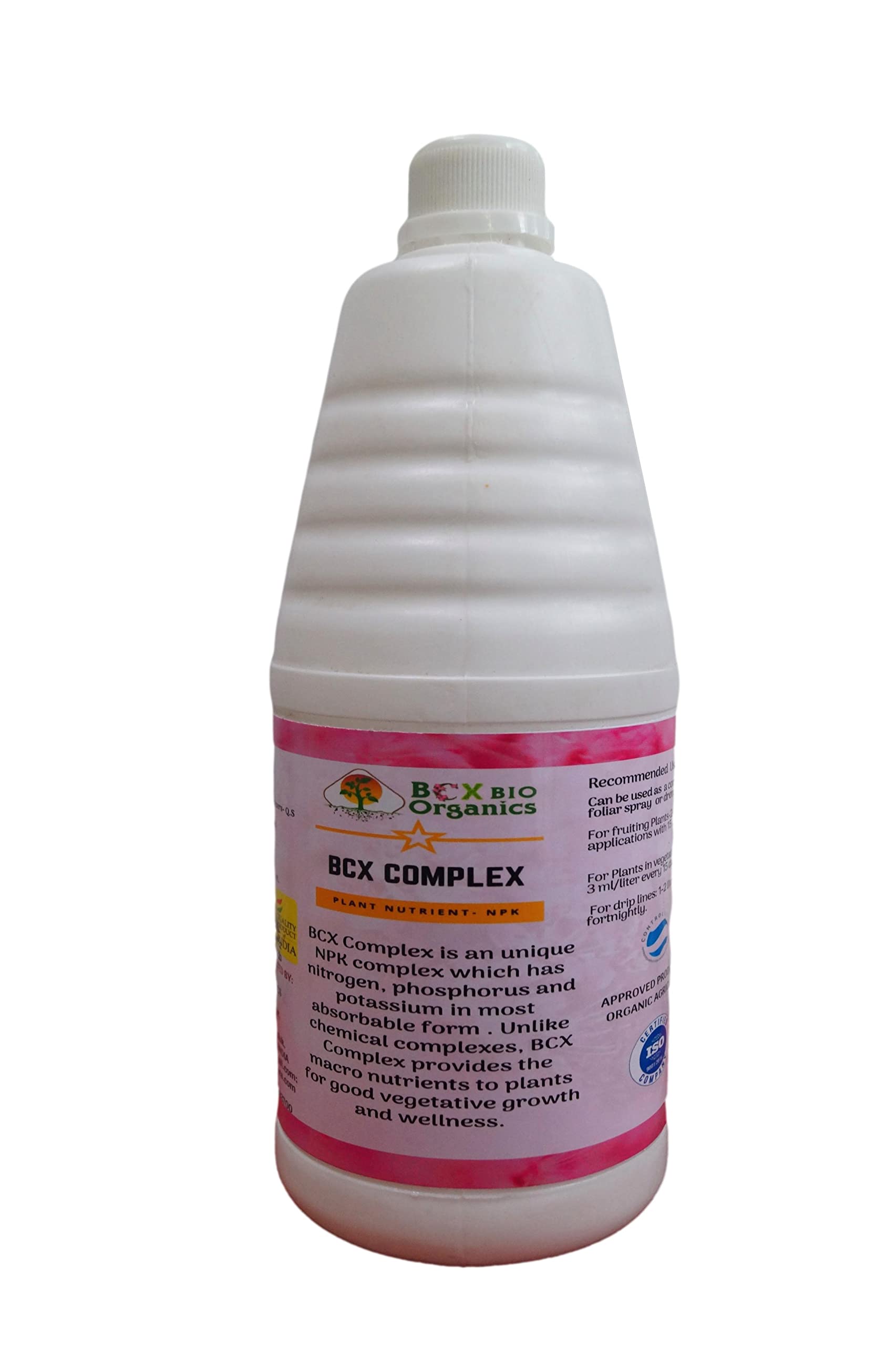 BCX BIOORGANICS BCX Complex Plant Nutrients, NPK Rich Compound, Plant Nutrition Feeding, Organic Formulations (1 L)