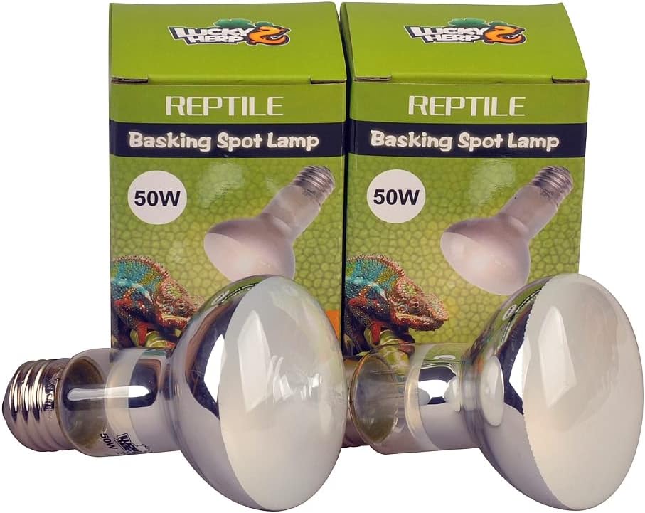 LUCKY HERP Reptile Basking Spot Lamp,Daylight Heat Bulb,2-Pack (100W) (watts, 100)