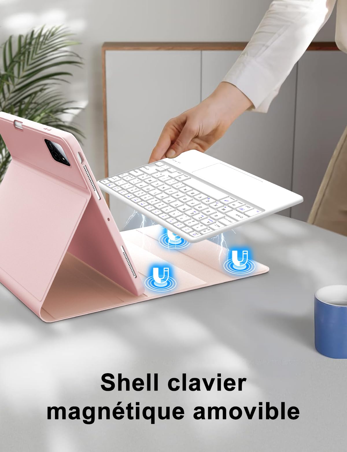 Coque Clavier Pour Xiaomi Pad 7/7 Pro et Xiaomi Pad 8/8 Pro 11.2 pouce