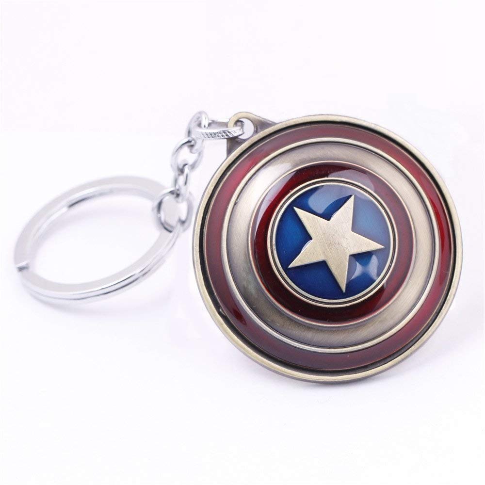 ACARDO Multicolor MARVEL Avengers Superhero Captain America Shield Keyrings & Keychains