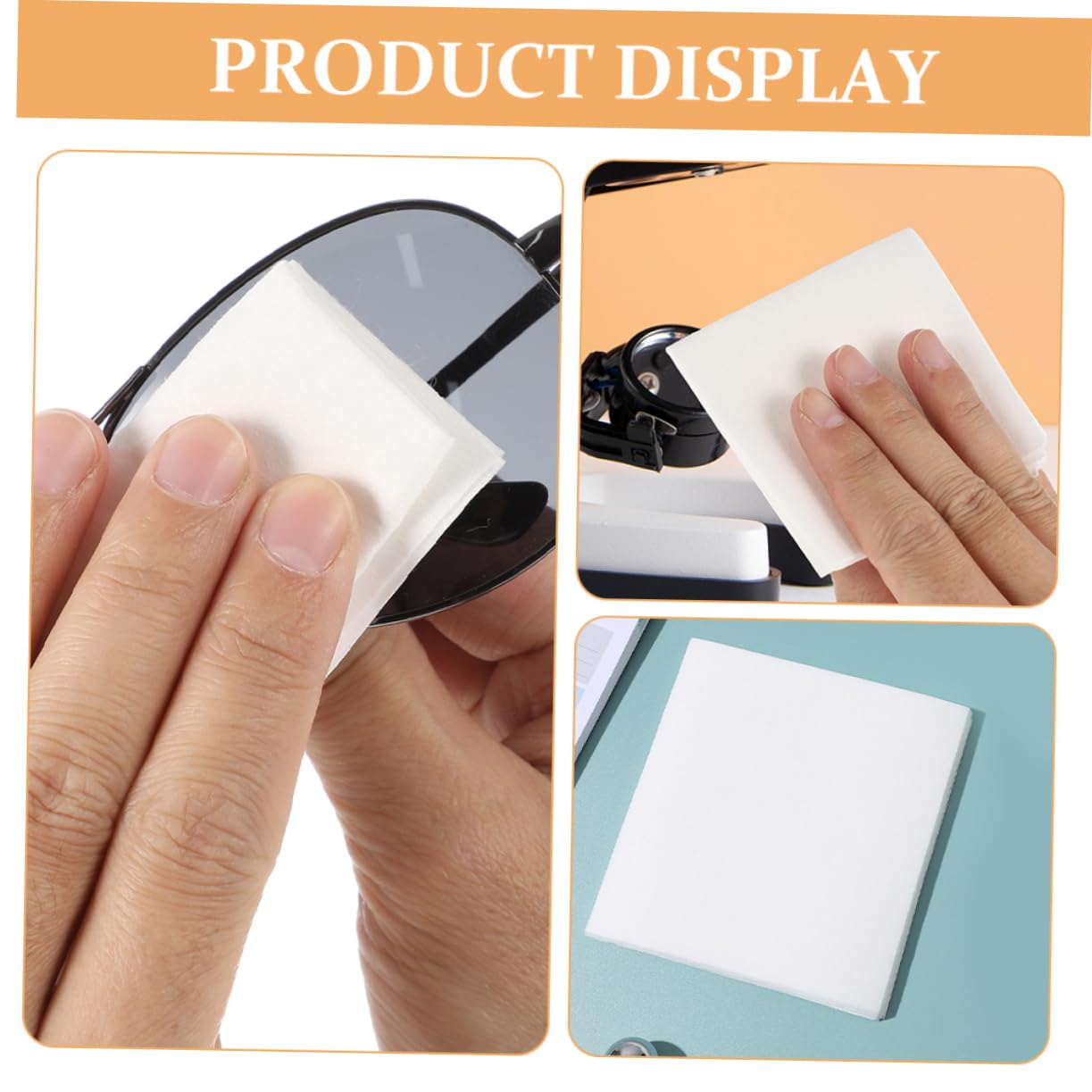 Toallitas de Limpieza de Pantalla y Lentes sin Pelusa para Espejo de Coche y Móvil, 1200 Piezas de Telas No Tejidas de Color Claro Portátiles Buen Efecto de Limpieza