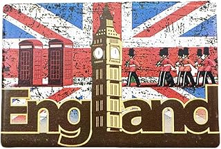 England UK 3D Flag Landmark Fridge Magnet Souvenir Gift,Handmade Home & Kitchen Decoration England Refrigerator Magnet Collection