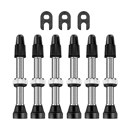 OFKLADE 3Pair Universal Removable Core Tubeless Presta Valve Stem 40mm MTB Road Tool