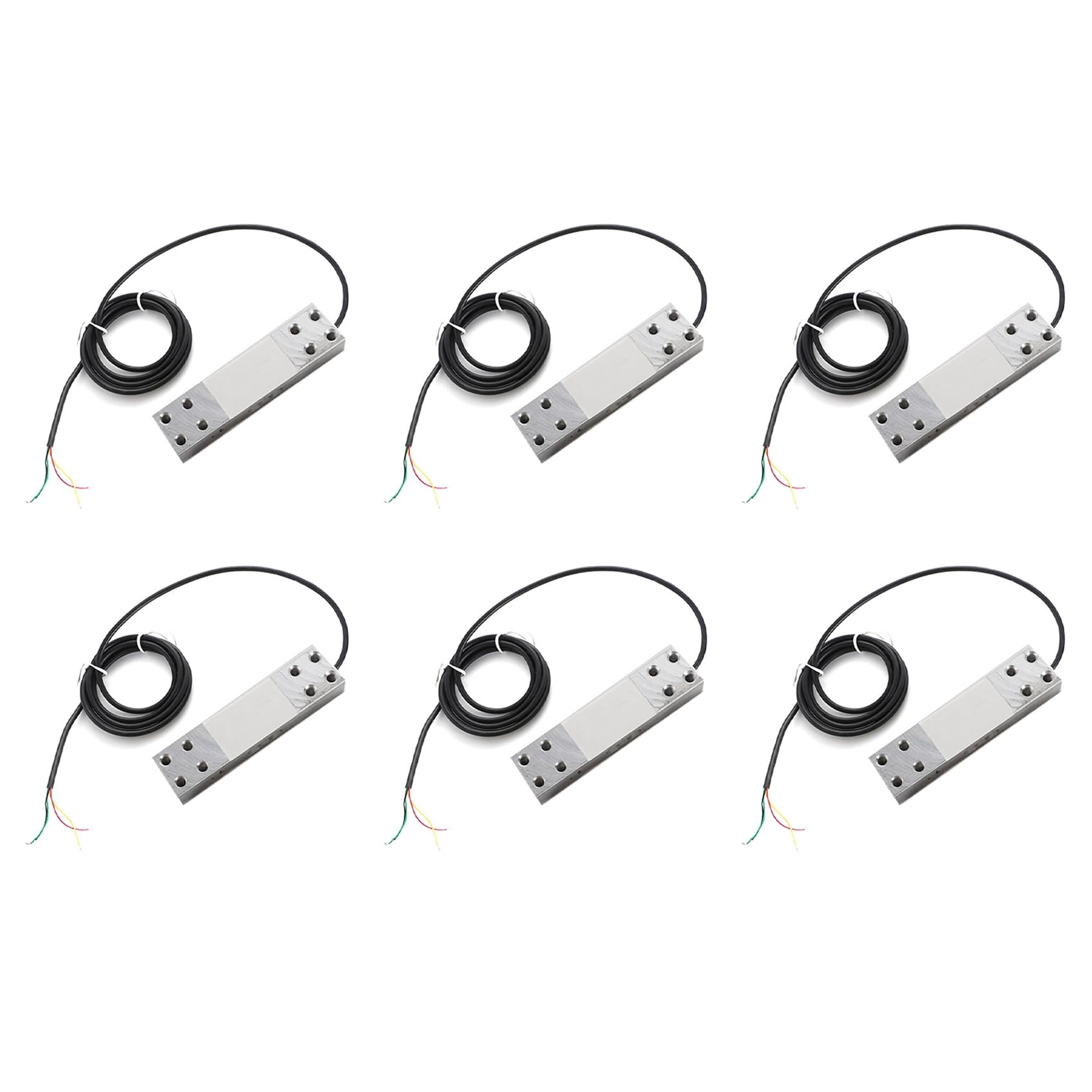 Jnchdghwa Silver 6X 200 Kg Electronic Scale Sensor Digital Load Cell Weight Sensor Platform Load Cell Single Point Beam Sensor