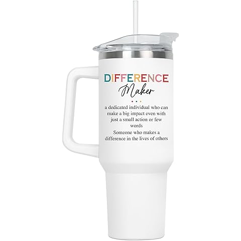 Christmas Thank You Gifts for Women - Difference Maker 40 oz Stainless Steel Insula...