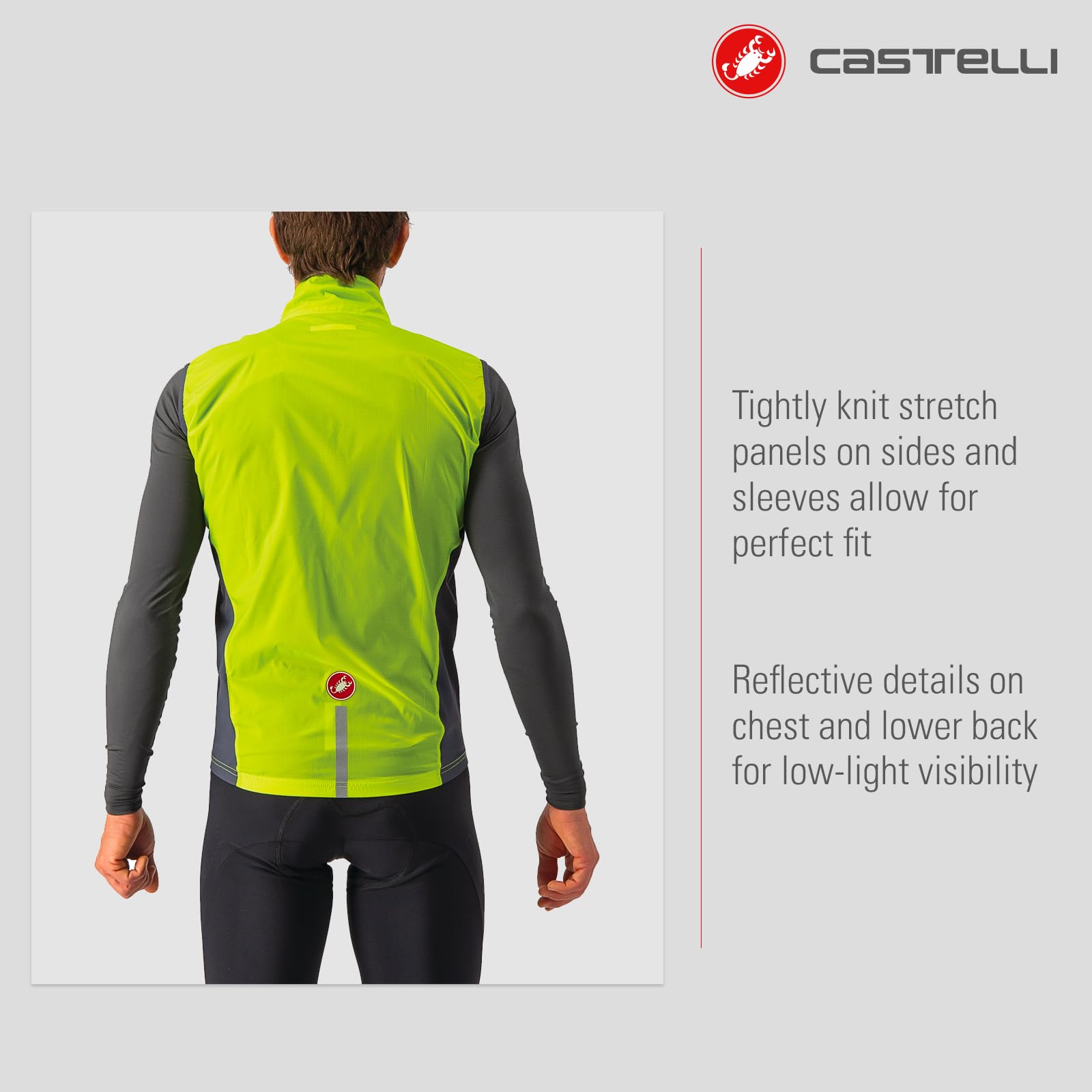 CASTELLI Herren Squadra Stretch Vest Sports vest (1er Pack)