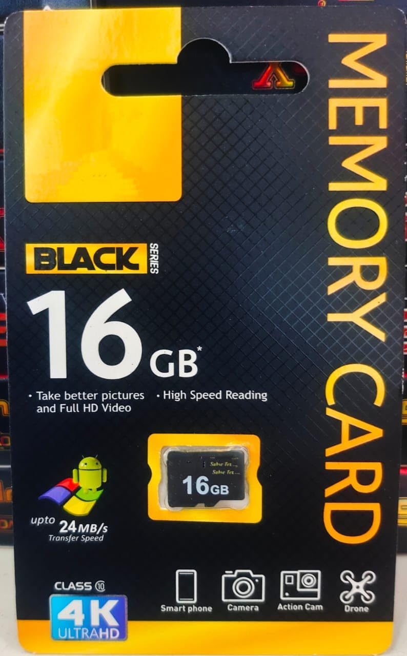 Memory Card 16 GB with Ultra High Speed 3.0 | Full HD Video Resolution | Upto 100 Mbps Read Speed | Suitable for Tablet, Car Recorder, Camera, Smart Phone, Surveillance, Drone