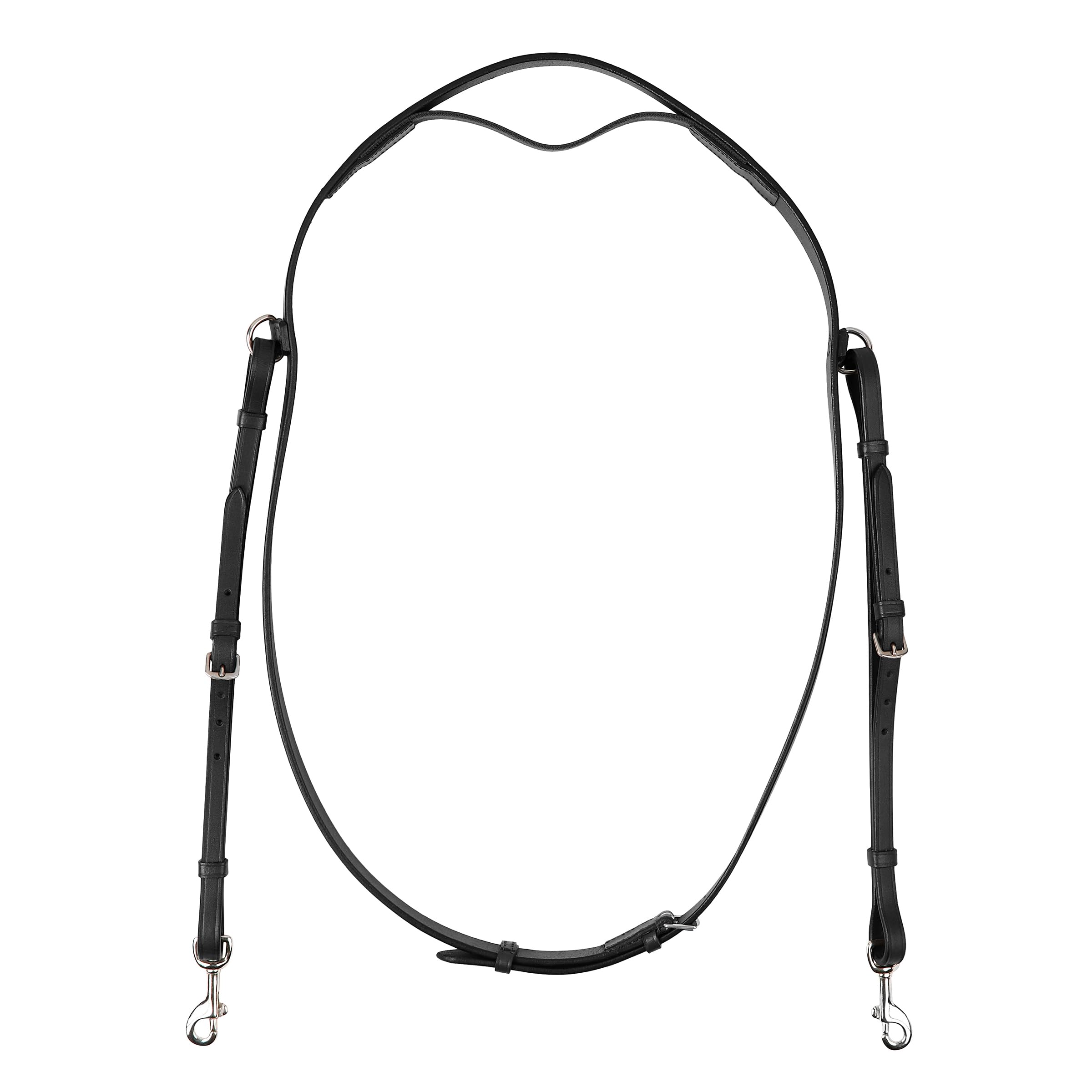 Dublin Leather Neck Strap with Attachment, Black, Full