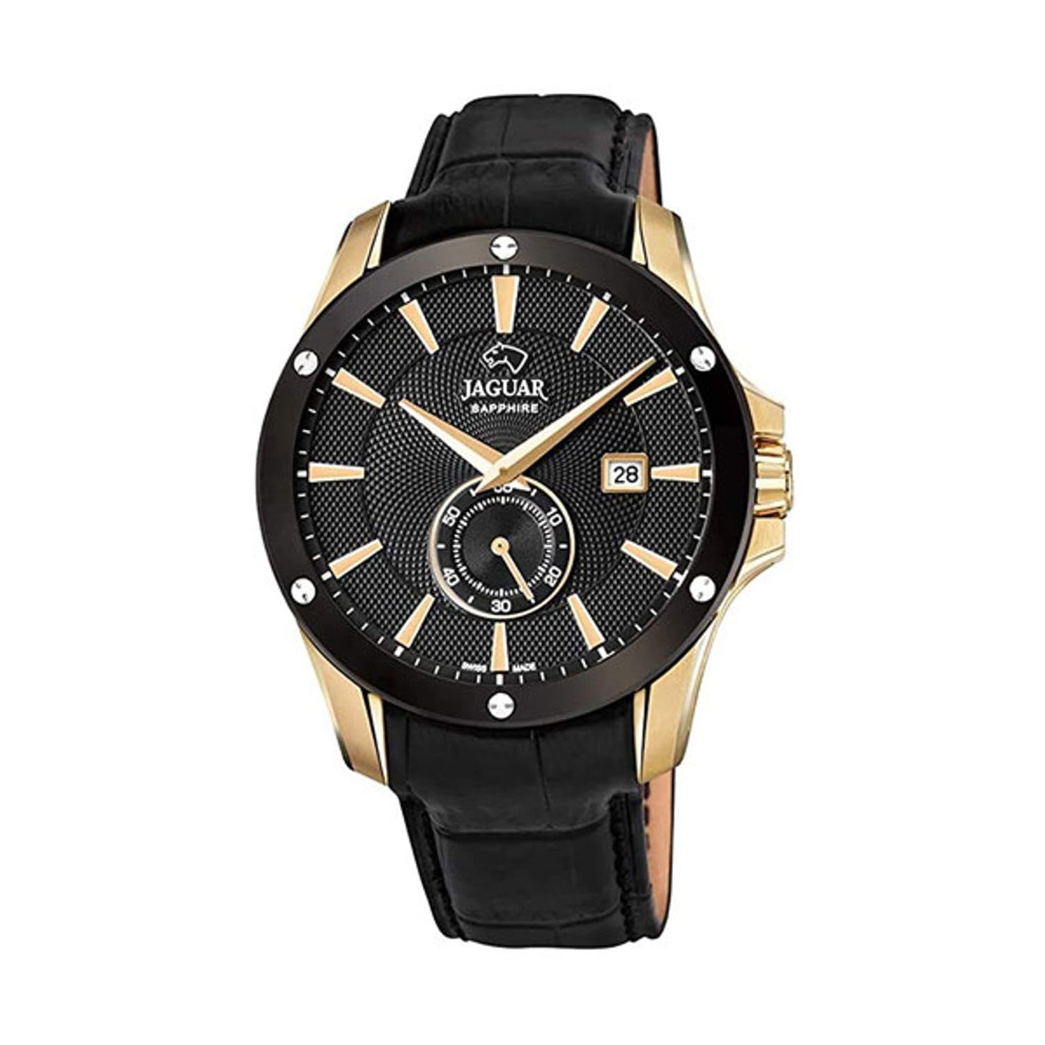 JAGUAR Orologio Uomo Collezione ACAMAR – Modello J881/1, Cassa 44 Mm, Cinturino In Pelle Nera