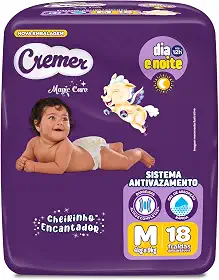 Fralda Cremer Jumbinho M 18 Unidades