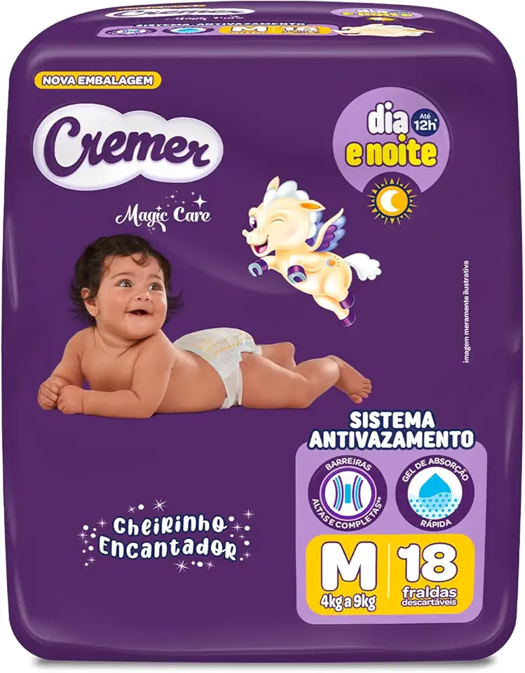 Fralda Cremer Jumbinho M 18 Unidades