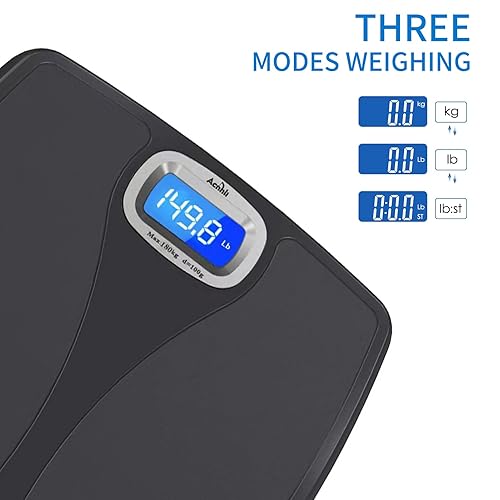 Miniatura 4 de ACNHLI Báscula digital de baño para peso corporal, báscula digital precisa para hogares, oficinas, lugares públicos, incluidos manuales de producto