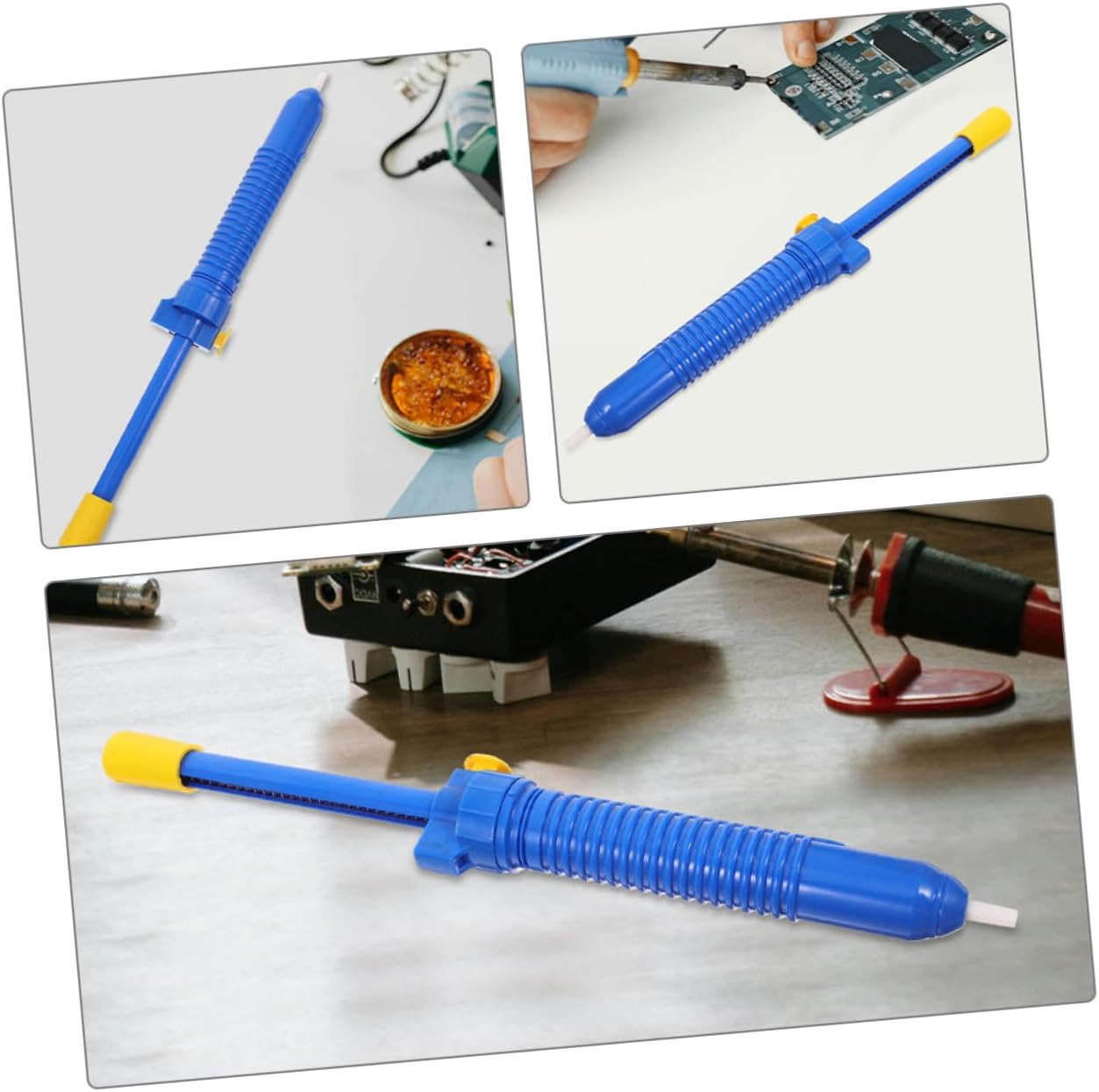 ABOOFAN Solder Sucker Desoldering Pump Desoldering Suction Pump Solder Extraction Tool for Clean Soldering