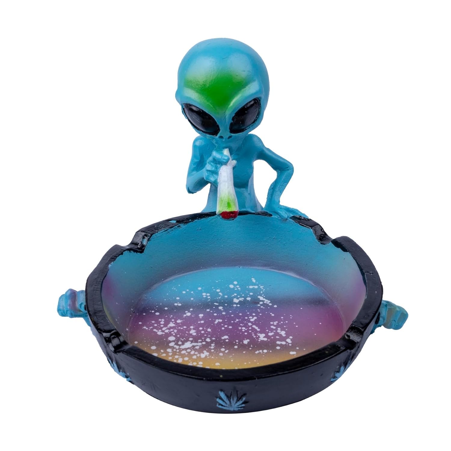 Outdoor Ash Tray, Cool Ashtrays for Cigarettes, Alien Fantasy Ashtray Decor for Home Office, Ornament Gift (blue)-image-23
