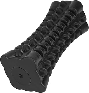 VANFINE Dog Squeaky Toys Almost Indestructible Tough Durable Dog Toys Dog chew Toys for Large Dogs Aggressive chewers Stick Toys Puppy Chew Toys with Non-Toxic Natural Rubber (6.5inch-Cube, Black)