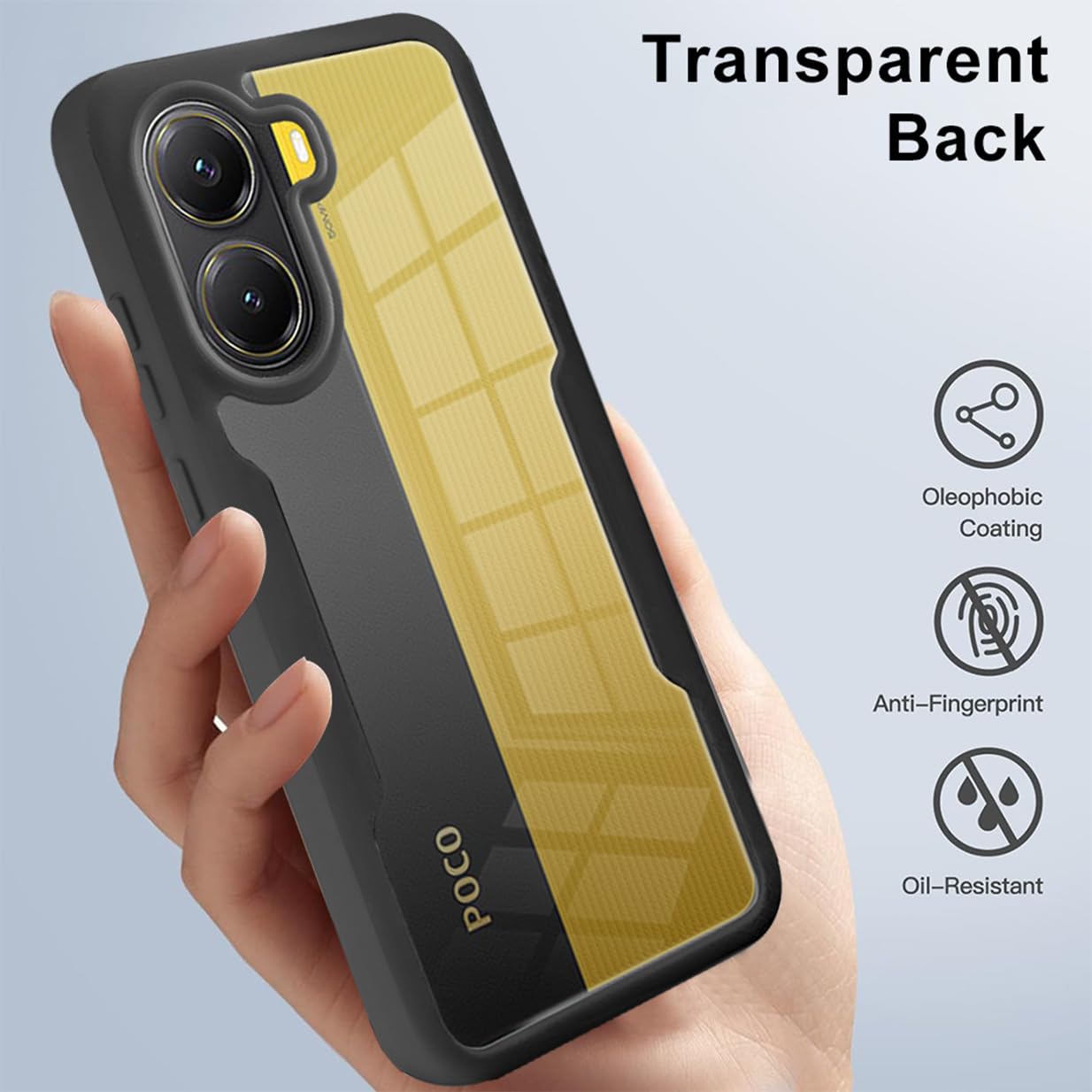 Transparente Hülle Für Xiaomi Poco F7 5G – 360° Schutz, Integrierter Displayschutz, Schlank