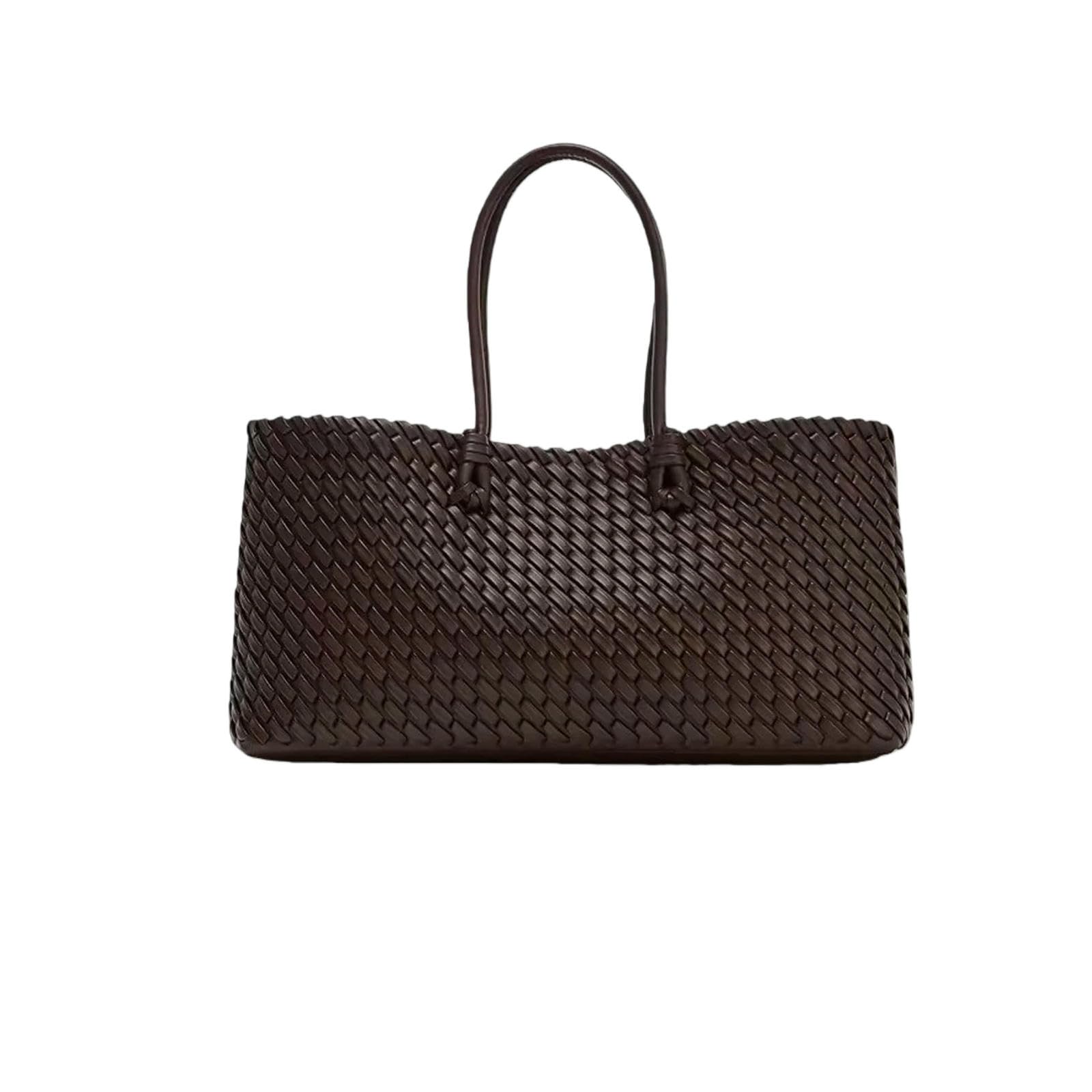 Borsa Donna A Tracolla Tessuta da di Grande capacità-Burgundy-l