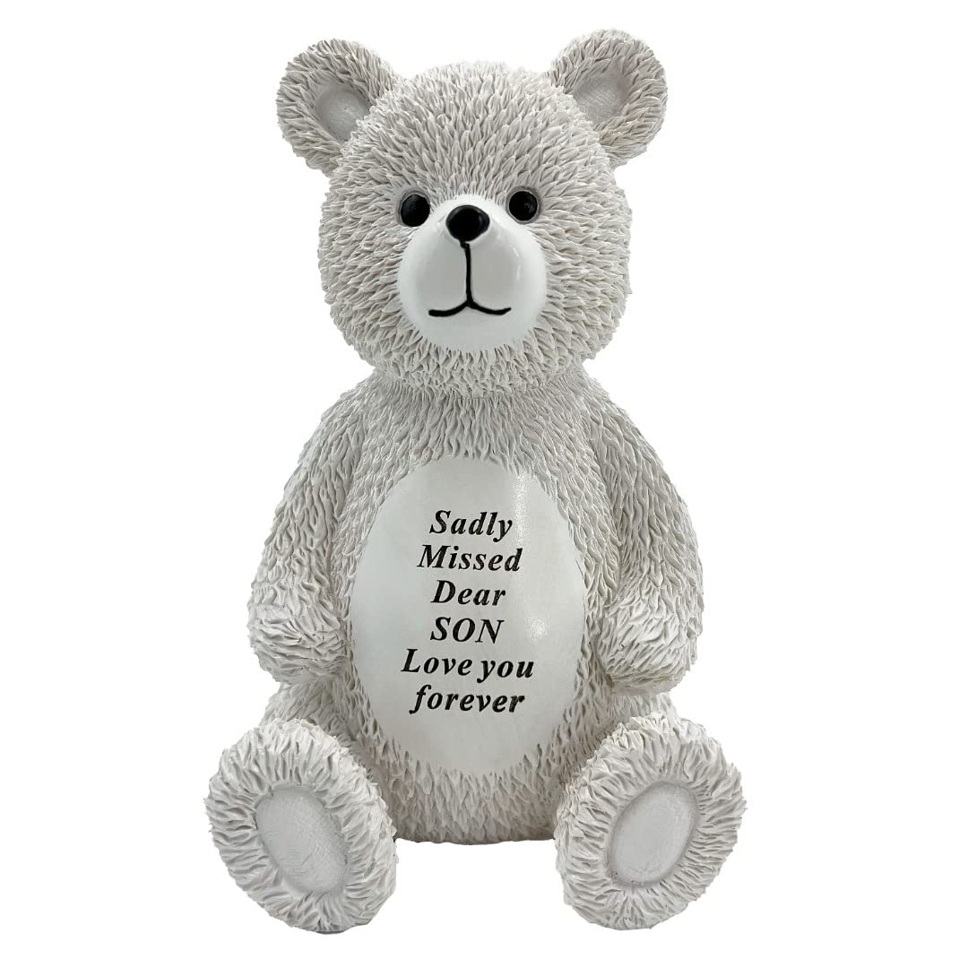 Angraves Special Son Baby Boy Teddy Bear Memorial Graveside Ornament Plaque