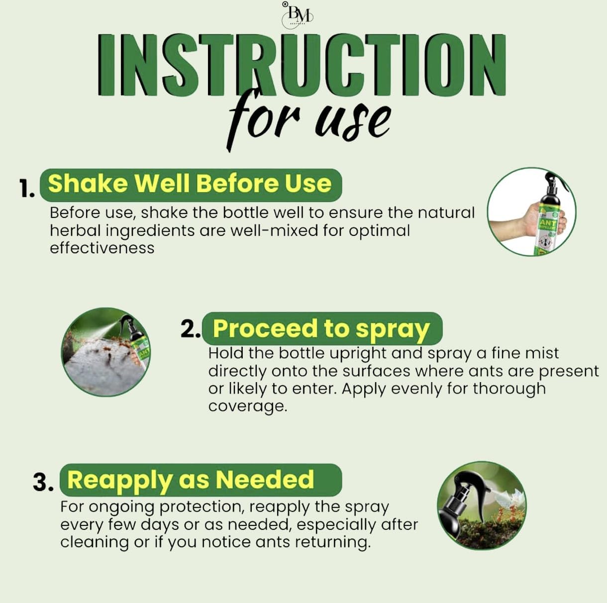 DMS HUB Herbal Ant Spray 200ml |10Minutes Result Guaranty | Removes Entire Ant colony | Powerful 100% Organic No Chemical Ant Repellent Spray for Home Kitchen Office Garden Long Lasting Protection (1) 2