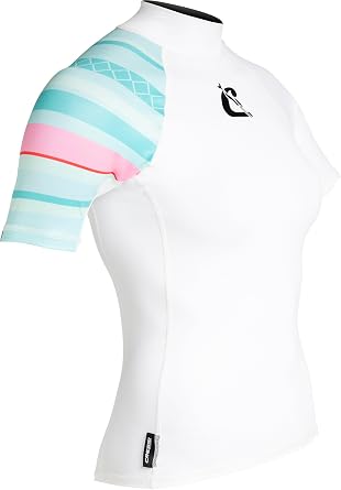 Cressi Shield Lady Rash Guard Short/SL - Protective Short Sleeve Rash Guard for SUP and Water Sports, Women
