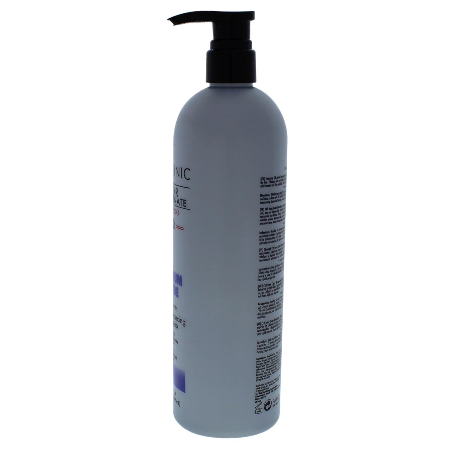 CHI Ionic Color Illuminate Shampoo, Platinum Blonde, 25 FL Oz