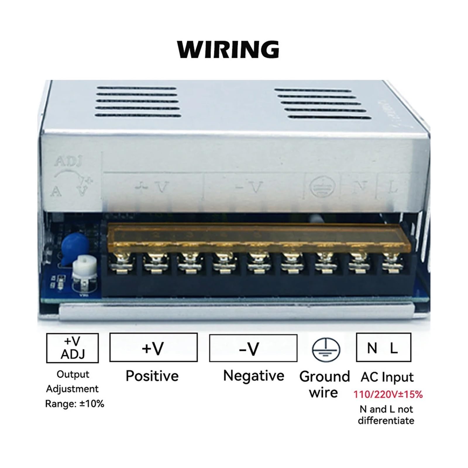 600 W Uniwersalny Regulowany Zasilacz Impulsowy Źródło Zasilania AC Do DC 12 V 24 V 36 V 48 V 400 W 500 W Transformator Sterownik Adapter Do Taśmy LED Wszechstronny i wydajny(36V,400W)
