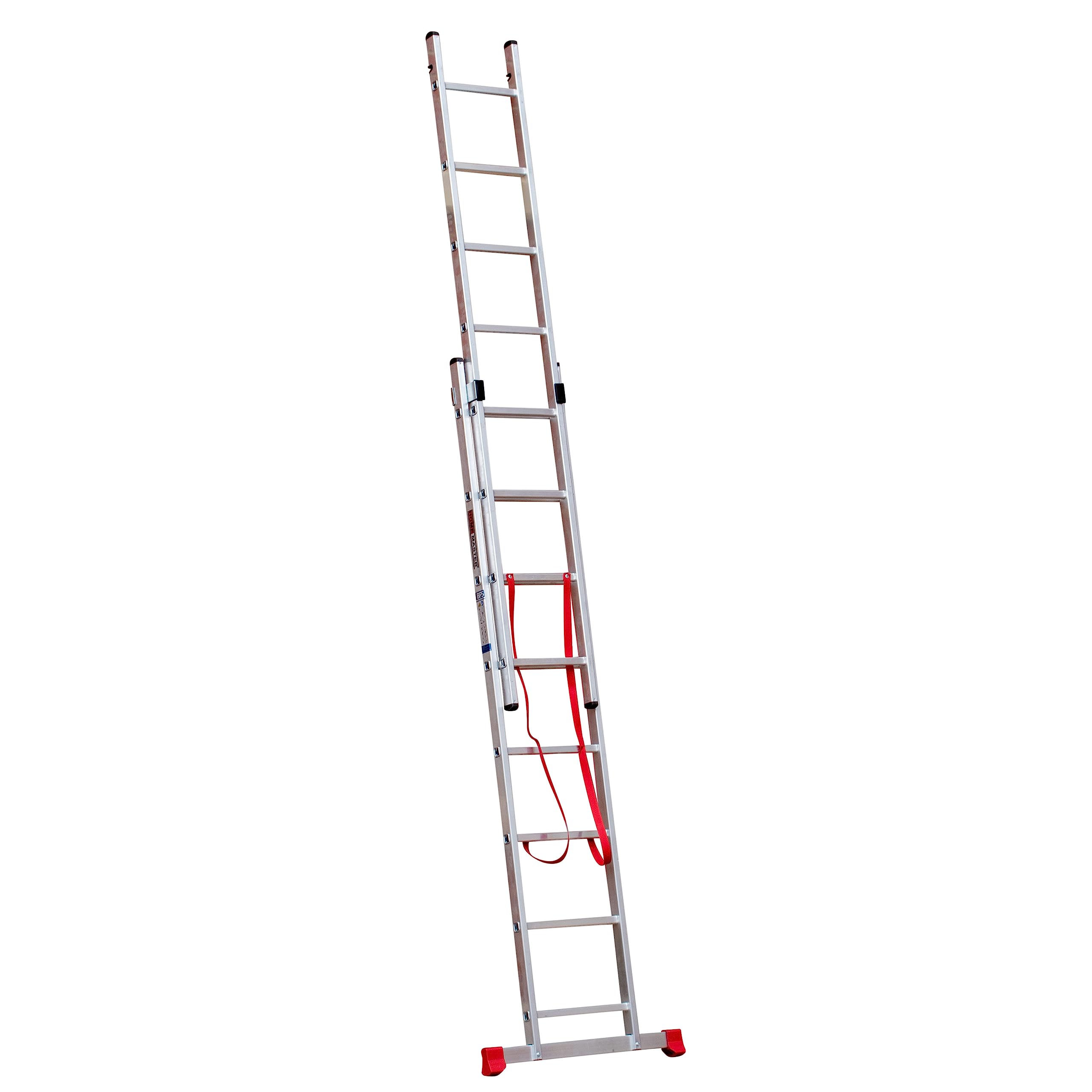 Home Master® 2 Section Extension Ladder | Lightweight Aluminium | Stabiliser Bar | 150kg Weight Rating | EN131 Certified | Size: 2x8
