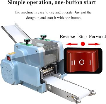 Fully Automatic Dumpling Wrapper Machine, Home Dumpling Making Machine, Working Efficiency: About 60 Pieces/Minute, for Commercial Spring Rolls/Dumplings/Ravioli/momo