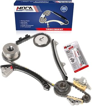 MOCA Engine Timing Chain Kit for 07-10 Nissan Sentra & 07-09 Nissan Altima 2.5L L4 DOHC 16 VALVE Code - QR25DE