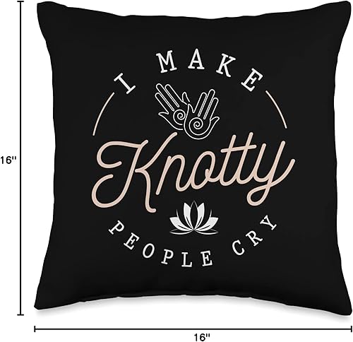 Vista 6 de Massage Therapist Gifts I Make Knotty People Cry-Massage Therapist - Almohada para terapeuta, 18 x 18 pulgadas, multicolor