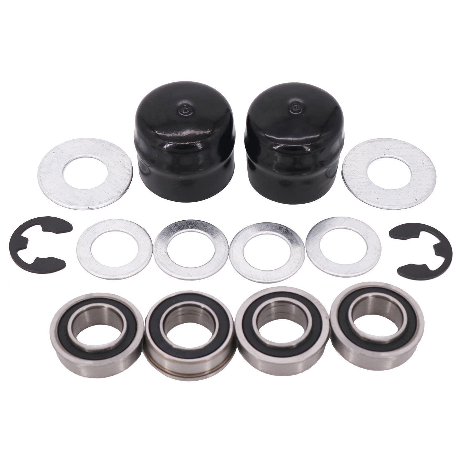 DVPARTS Rasentraktor Achse Hardware Kit Vorderradbuchse auf Lager Umbausatz 532124959 532175039 532009040 für Husqvarna Craftsman Poulan