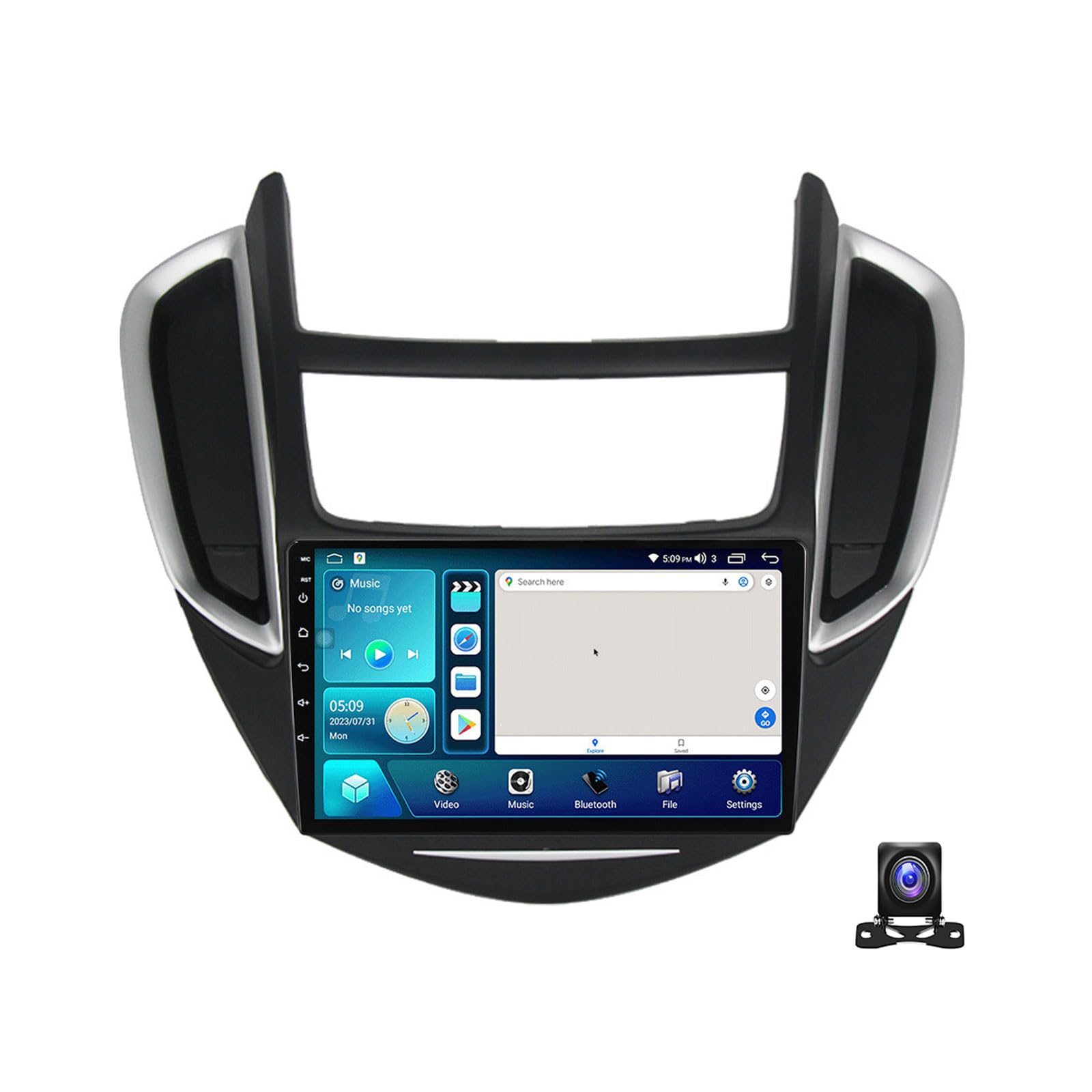 Autoradio Chevrolet Trax 2015 avec lecteur MP5 et grand écran pour les voyages en famille