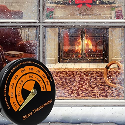 FUFRE Termómetro magnético de horno para todas las barbacoas, ahumadores, hornos y carros, analógico, accesorios de barbacoa - imagen 4