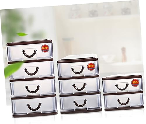 Miniatura 8 de Operitacx Organizador de 3 contenedores Caja de almacenamiento de maquillaje Armario Gabinete de almacenamiento de plástico Caja de almacenamiento