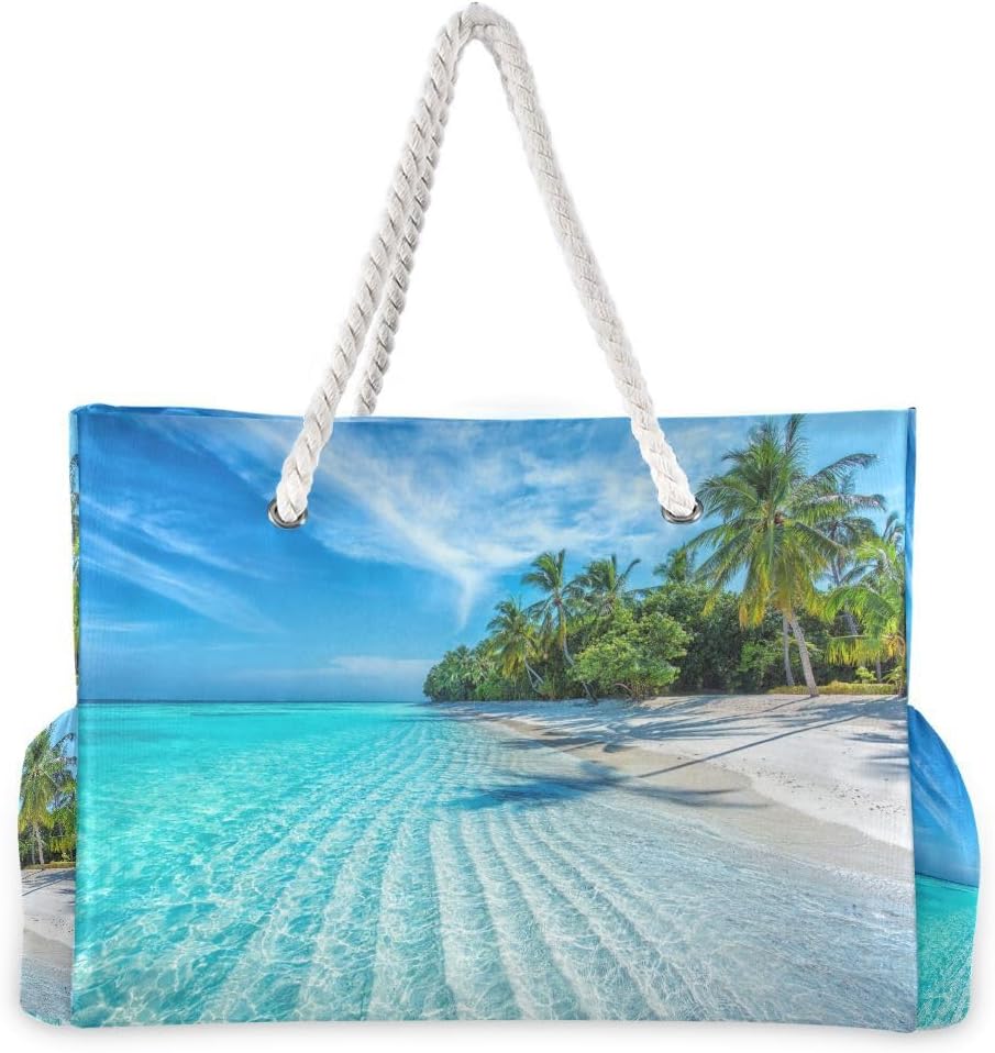 Beach Bags for Women Ocean Tropical Beach Large Beach Tote Bag Swim Pool Bag Beach Bag